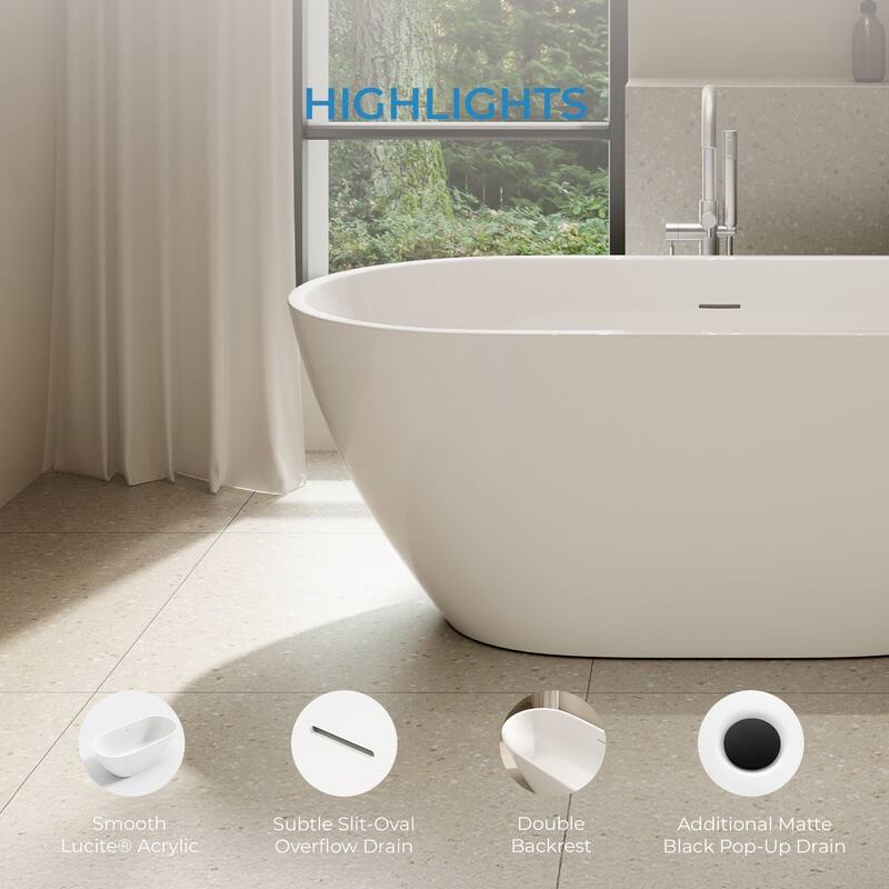 OVE Ayago Free Standing Bathtub Kit with extra Hardware