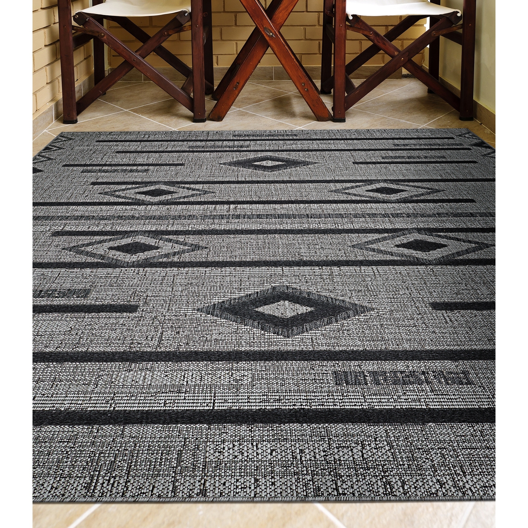 Ravine Savoy Dark Gray Indoor/Outdoor Area Rug