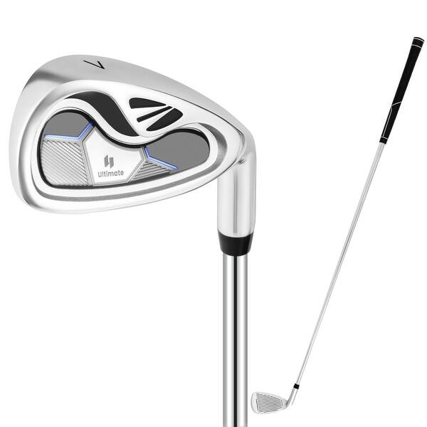 slide 2 of 9, Gymax Iron Single Golf Club for Men w/ Steel Shaft for Right Handed 16 Years and Up