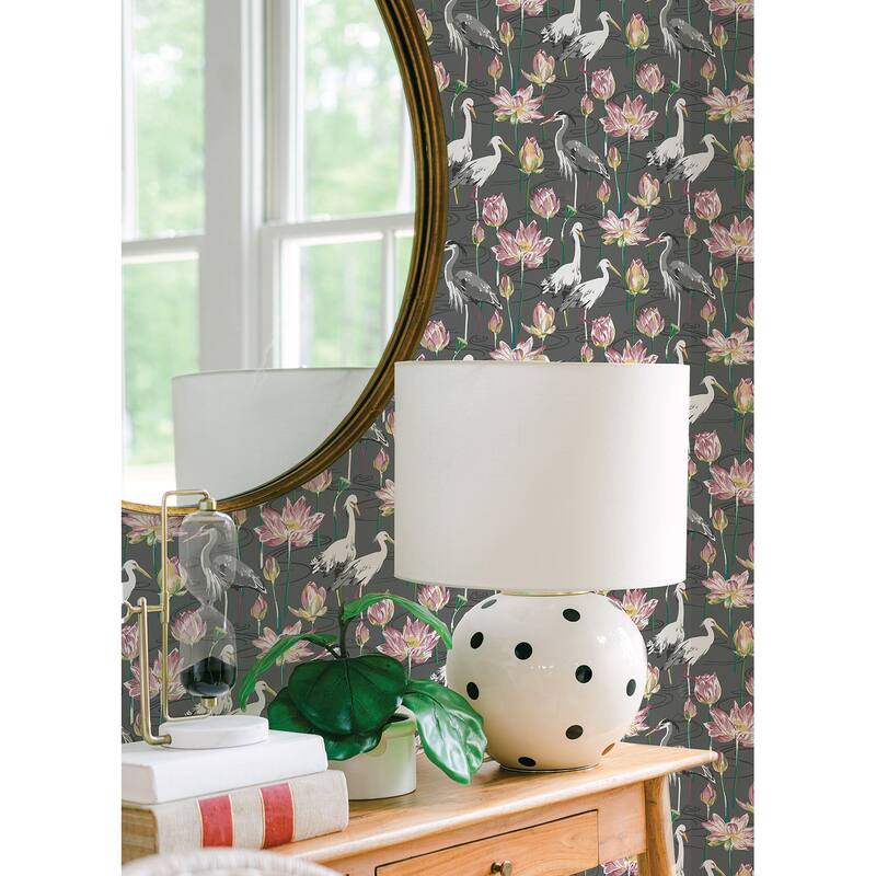 A-Street Prints Barton Grey Heron Wallpaper