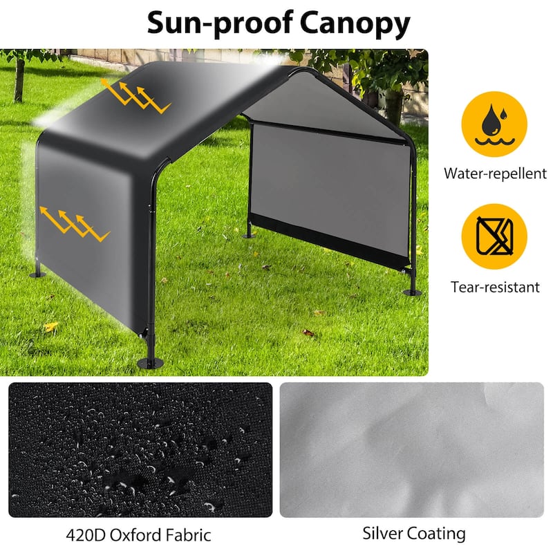 Costway Outdoor Dog Shade Shelter for Small Medium Large Breeds Pet - See Details