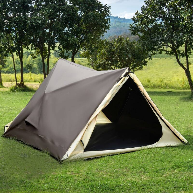 Outsunny 2-3 People Pop Up Camping Tent Waterproof Automatic Instant Tent Portable Cabana Beach Tent