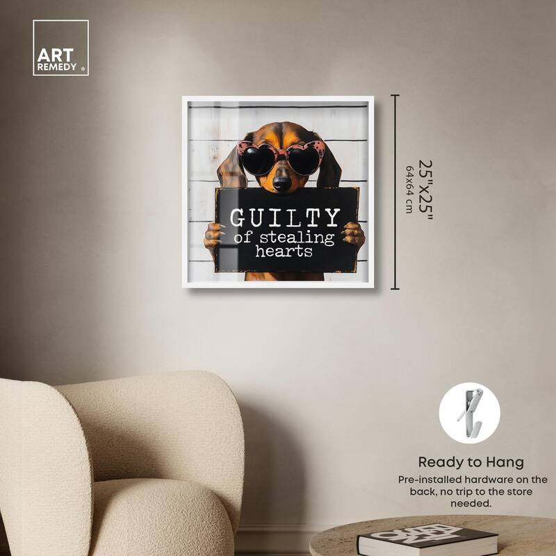 Guilty of Stealing Hearts Shadowbox by Art Remedy