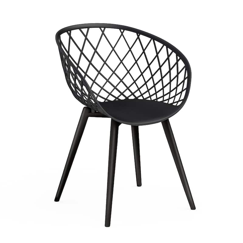 Jamesdar Kurv 3 Piece Mid-Century Modern Patio Chat Set