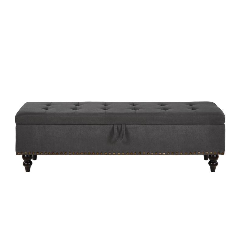 59" Bed Bench with Storage