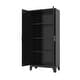 preview thumbnail 13 of 16, Anmytek 71" Tall Metal Storage Cabinet with 2 Doors and Adjustable Shelves Black for Bedroom Living Room Kitchen