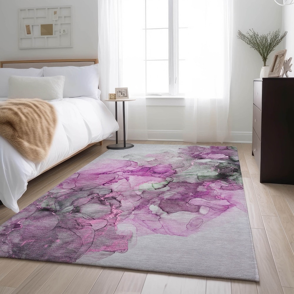 Premium Washable Super Soft Contemporary Watercolor Mayfield Rug