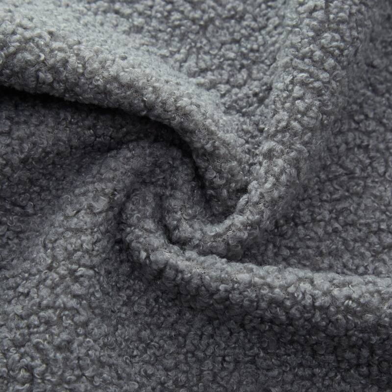 78.7" Teddy Fabric Multi-Functional Foldable 3-in-1 Sofa Bed with Pillows, Lazy Sofa Couch