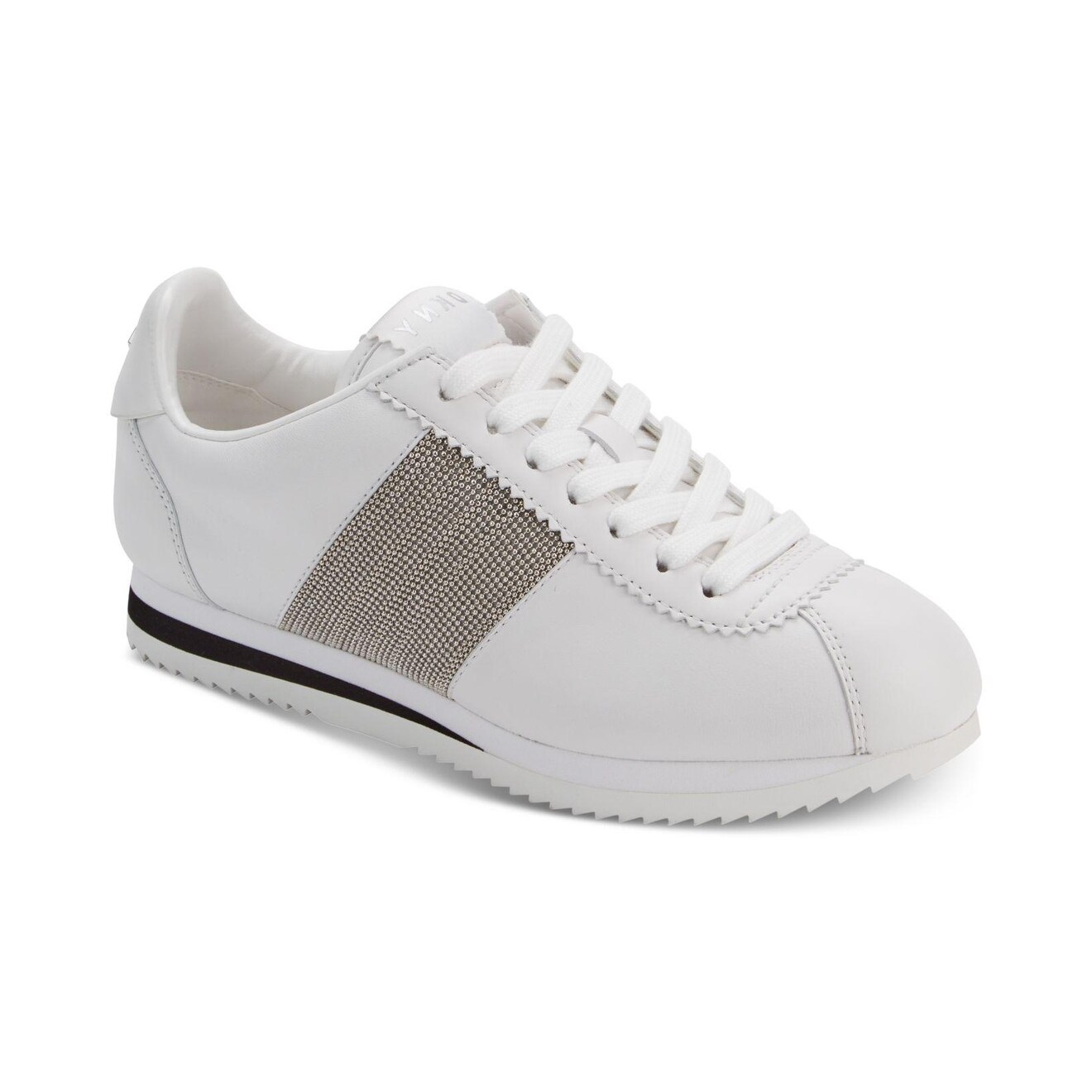 Shop Dkny Womens Tezi Leather Low Top Lace Up Fashion Sneakers