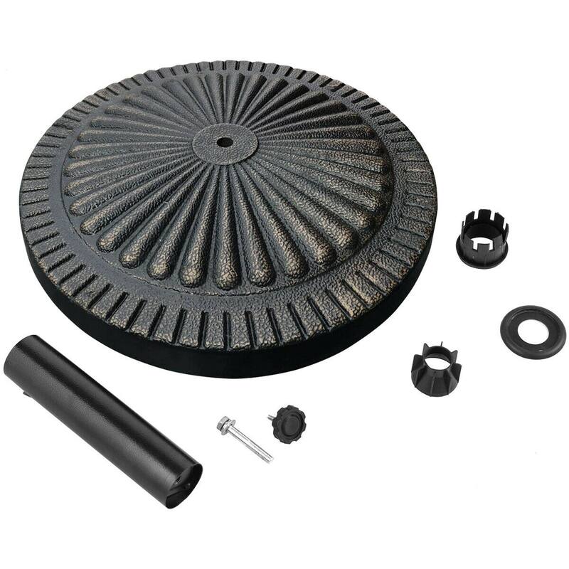 Gymax 30LBS Round Patio Market Umbrella Base Heavy-Duty Outdoor Stand - See Details