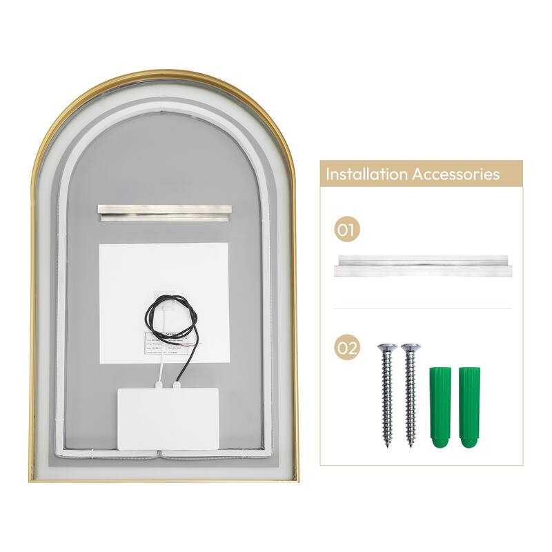 Estartit Oval Framed LED Wall Mount Bathroom Vanity Mirror