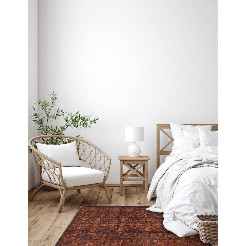 ECARPETGALLERY Hand-knotted Teimani Dark Navy Wool Rug - 4'1 x 6'9