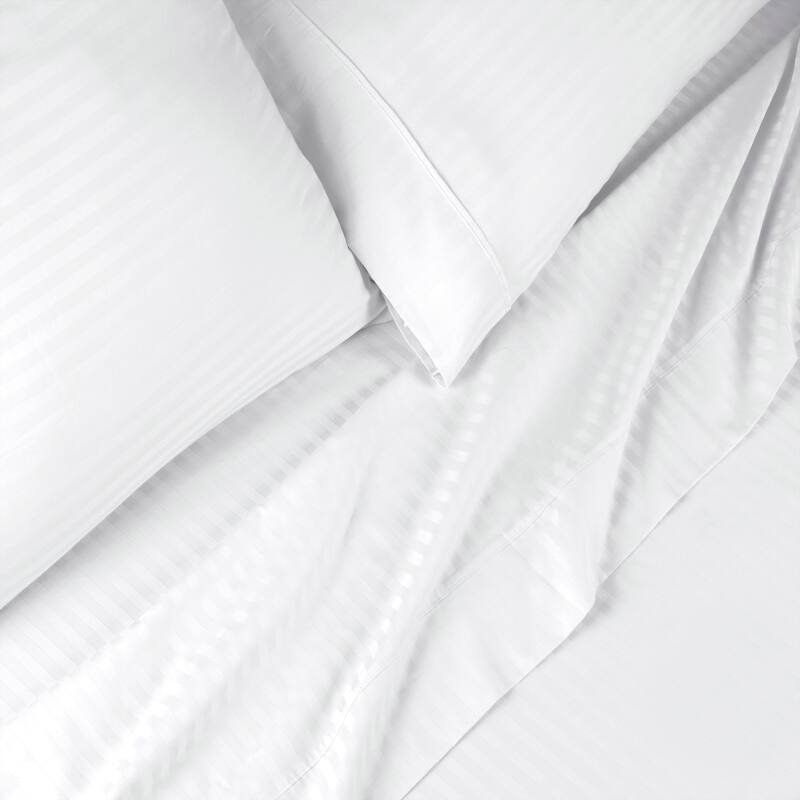 Superior Egyptian Cotton 600TC Striped Deep Pocket Sheet Set