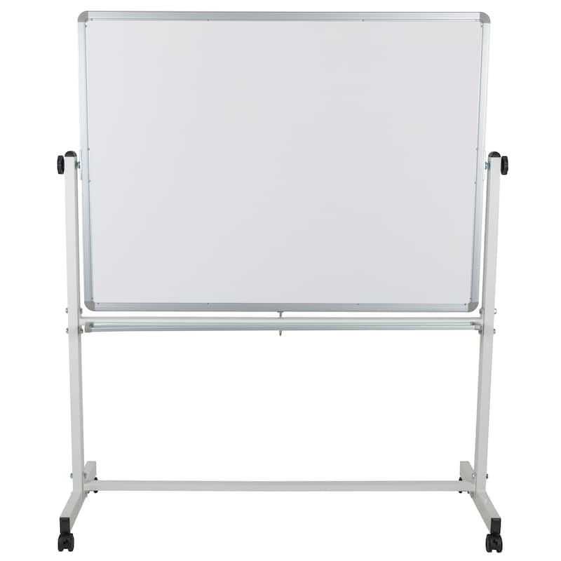 Reversible Mobile Cork Bulletin & White Board with Pen Tray