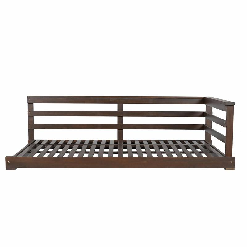 Country Patio Wooden Twin Size Swing Daybed Porch Swing Frame