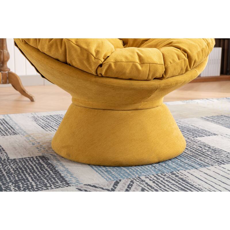 Oversized Swivel Accent Chair, 360-Degree Swivel Barrel Chair, Papasan Chair for Living Room and Bedroom Comfort