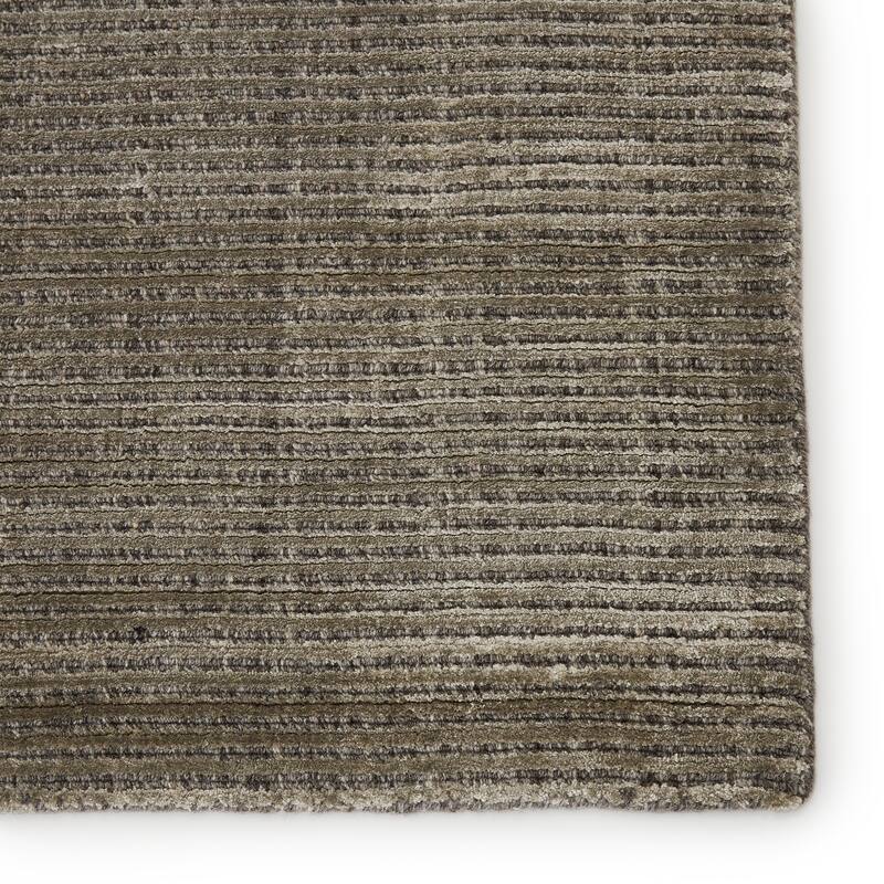 Phase Handmade Solid Color Textured Wool/ Viscose Area Rug