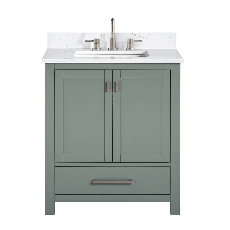 Avanity Modero 30 in. Single Sink Bathroom Vanity with Engineered Stone Top - 31"W x 22"D x 35"H