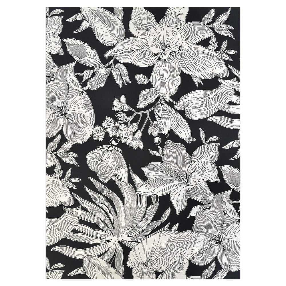 Dream Decor Rugs Gelato Bellflower Floral Indoor Outdoor Area Rug