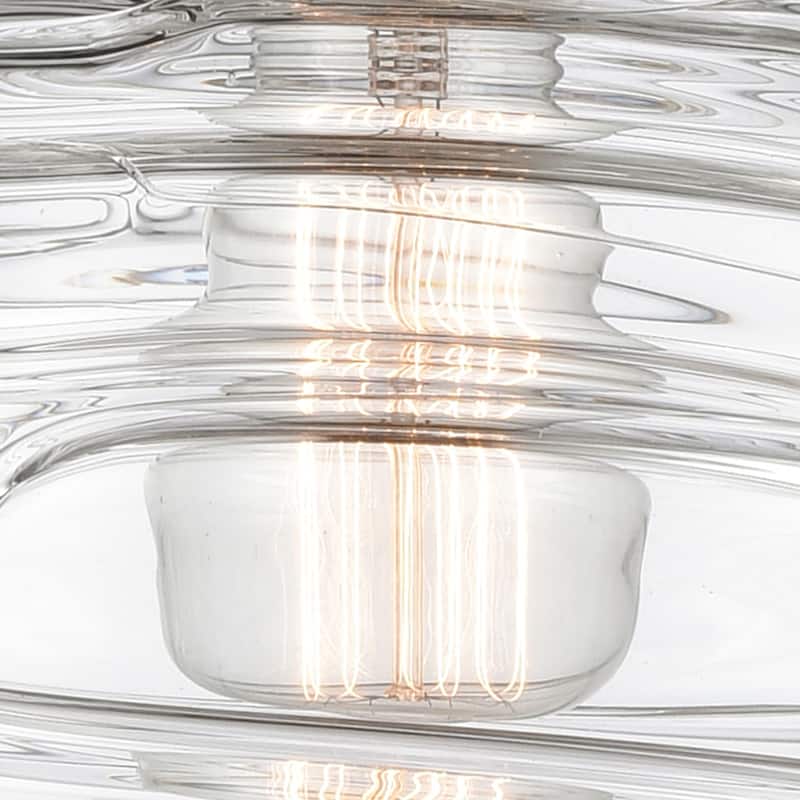 Innovations Lighting Endless Possibilities Arcadia - Bridal Veil - 1 Light 8" Semi-Flush Mount