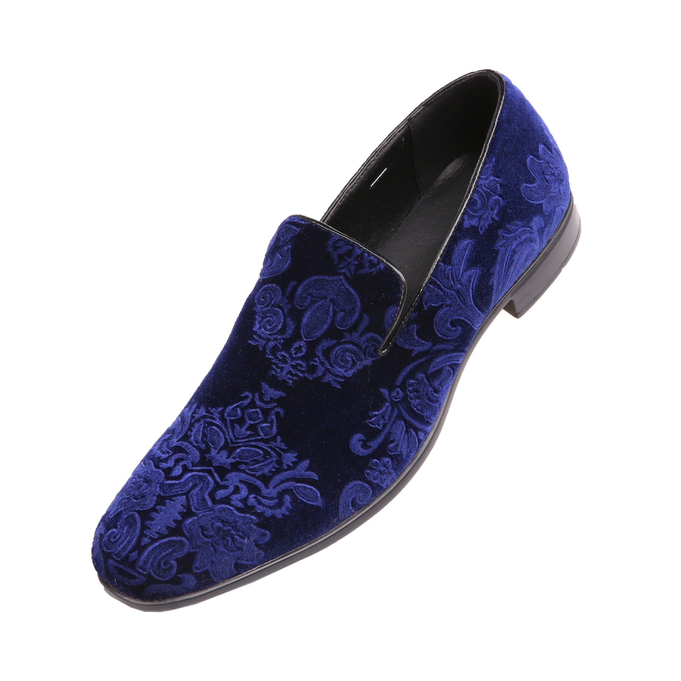 velvet blue dress shoes
