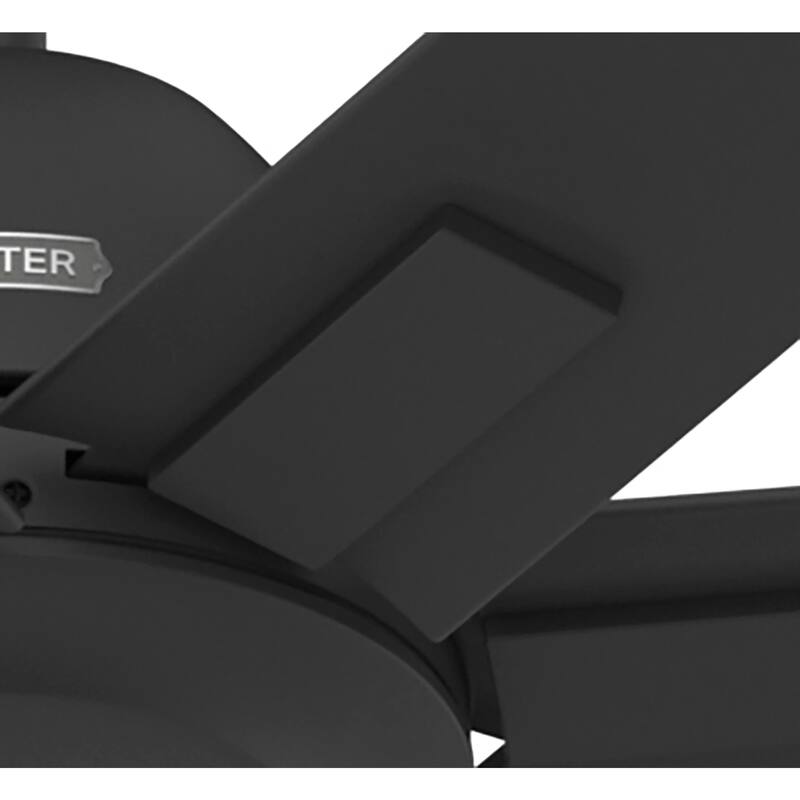 Hunter 60" Downtown Windmill Outdoor Ceiling Fan w/ Wall Control, Damp-Rated - Indoor-Outdoor, Industrial, Modern - ENERGY STAR!