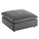 preview thumbnail 45 of 47, Commix Down Filled Overstuffed Performance Velvet Ottoman