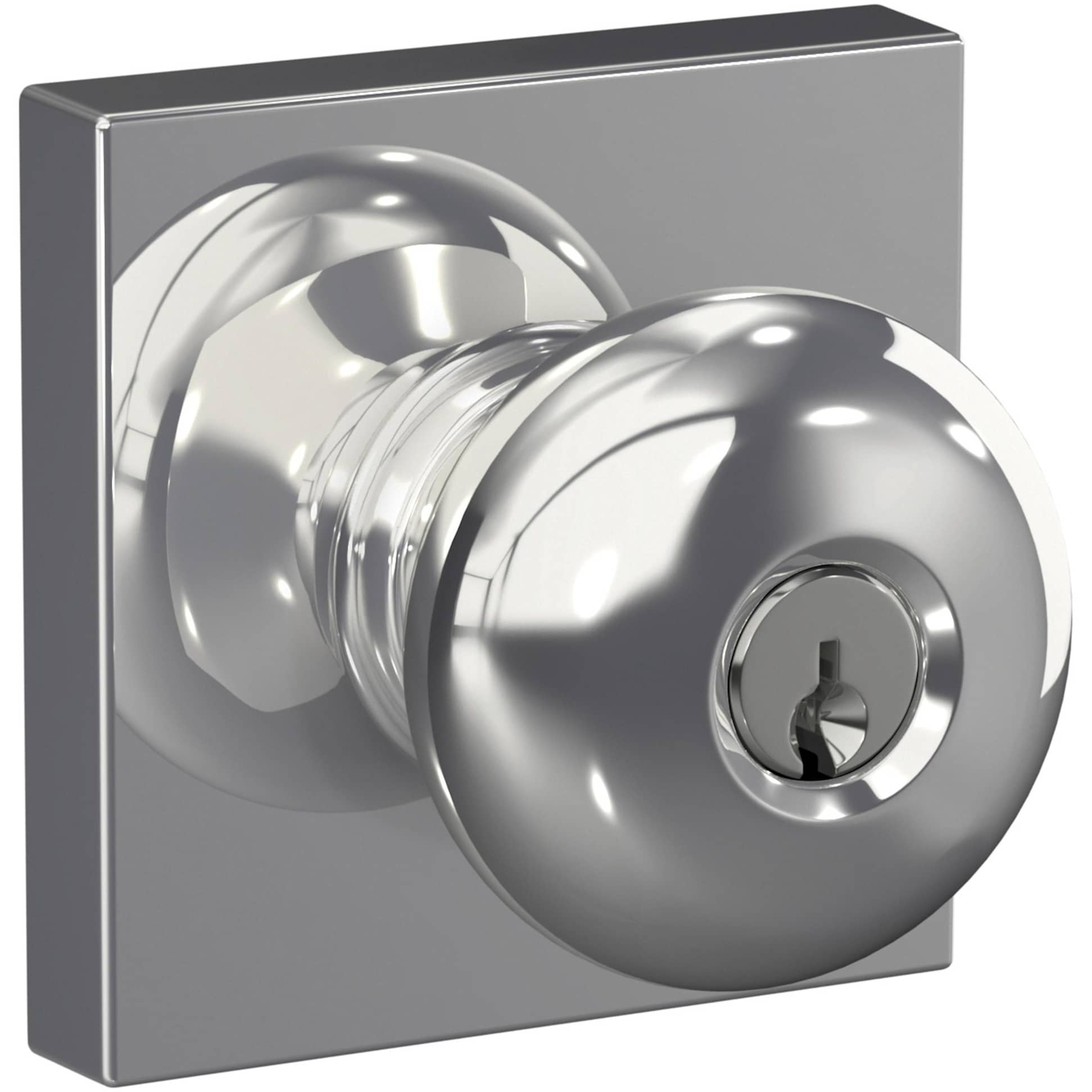 Schlage Plymouth Keyed Entry Single Cylinder Door Knob Set with