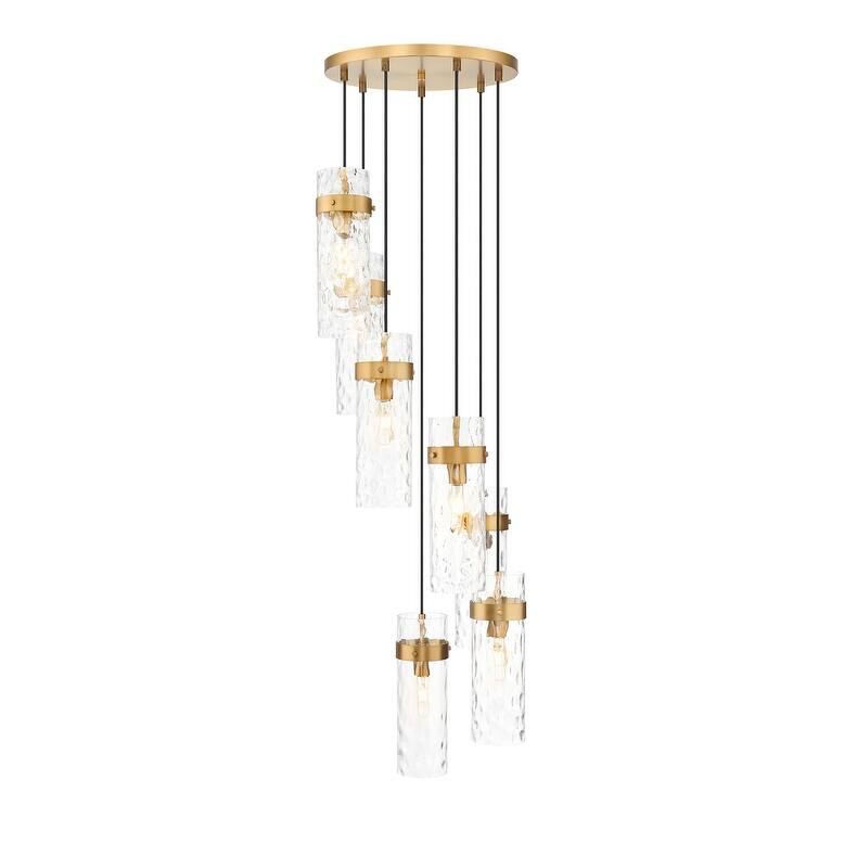 Z-Lite 7002P5-7R Fontaine 7 Light 20" Wide Chandelier