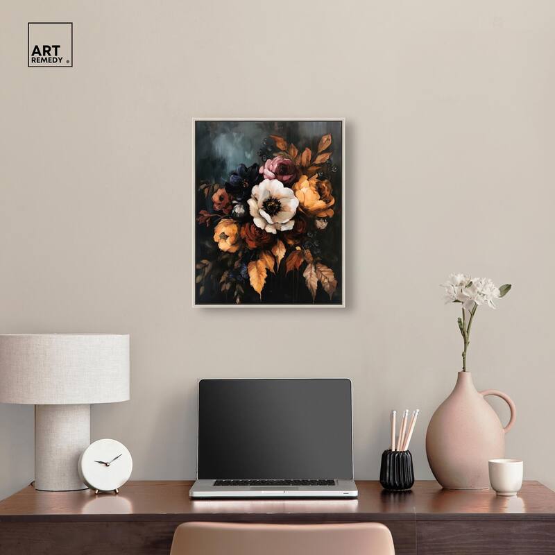 Dark Roses Beauty II Canvas by Art Remedy