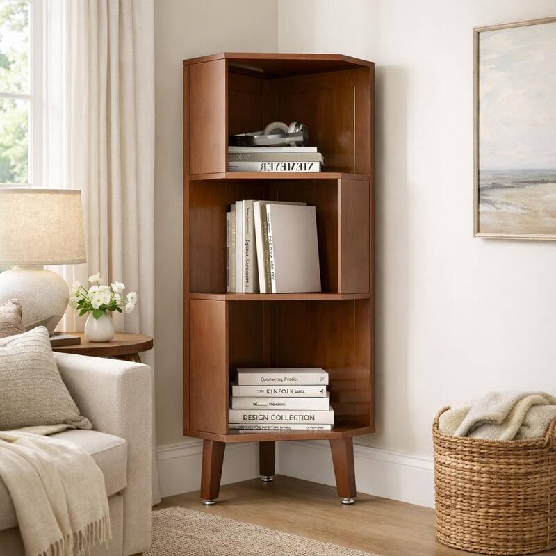 Corner Shelf, Multi-layer Corner Bookshelf, Bookcase, Display Rack