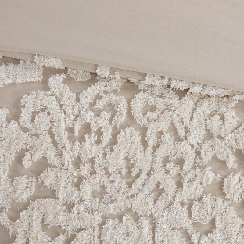 Madison Park Aeriela Tufted Cotton Chenille Damask Comforter Set