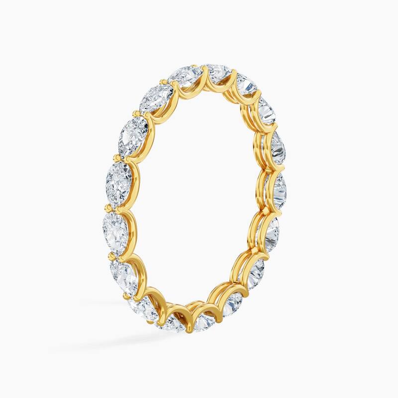 Auriya 14k Gold Pear East-West Lab Grown Diamond Eternity Band 1.70 - 6.75 ct. tw. (F-G, VS)