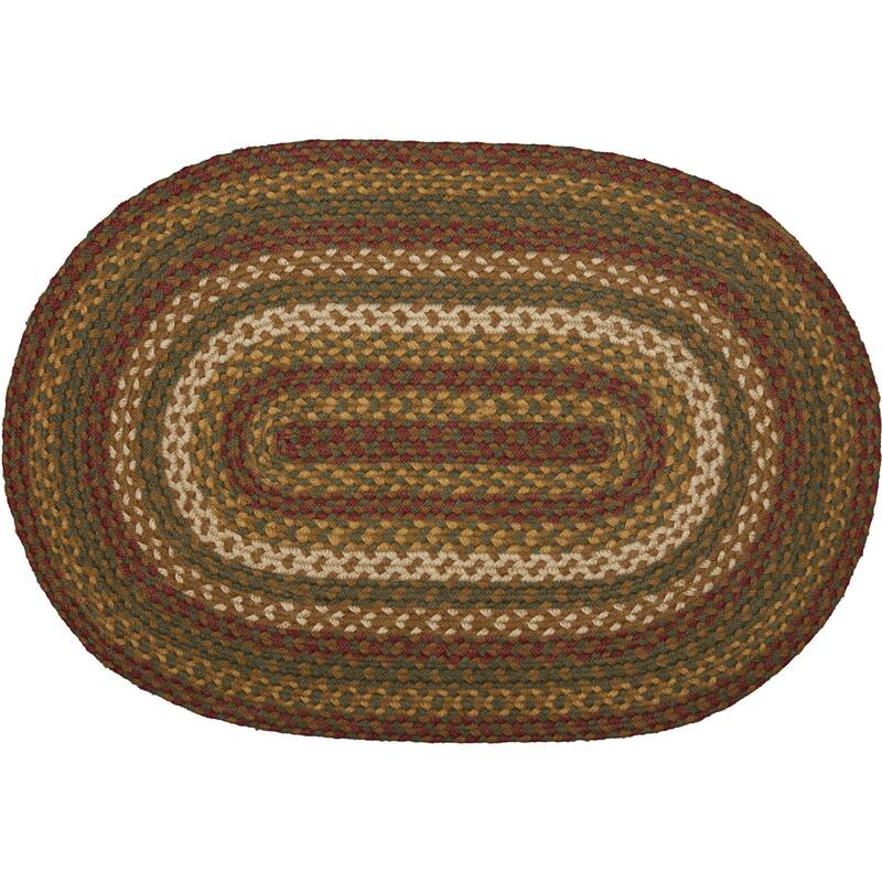 Tea Cabin Jute Rug Oval w/ Pad 20x30 - 20" x 30" Oval