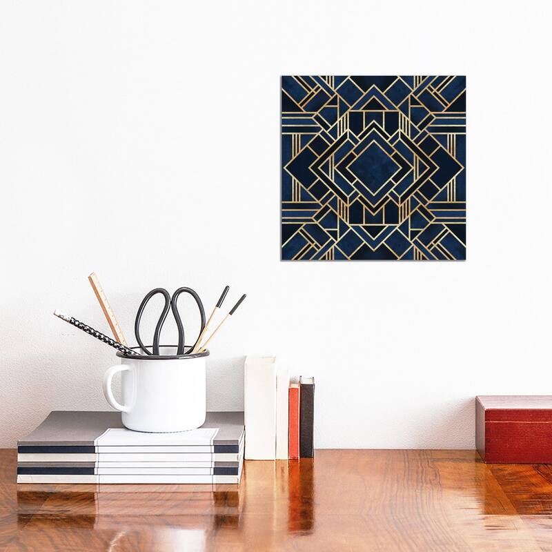 iCanvas "Art Deco III" by Elisabeth Fredriksson Canvas Print - 12x12x0.75