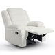 preview thumbnail 59 of 101, Overstuffed Cotton Corduroy Manual Pushback Recliner with Wide Armrest