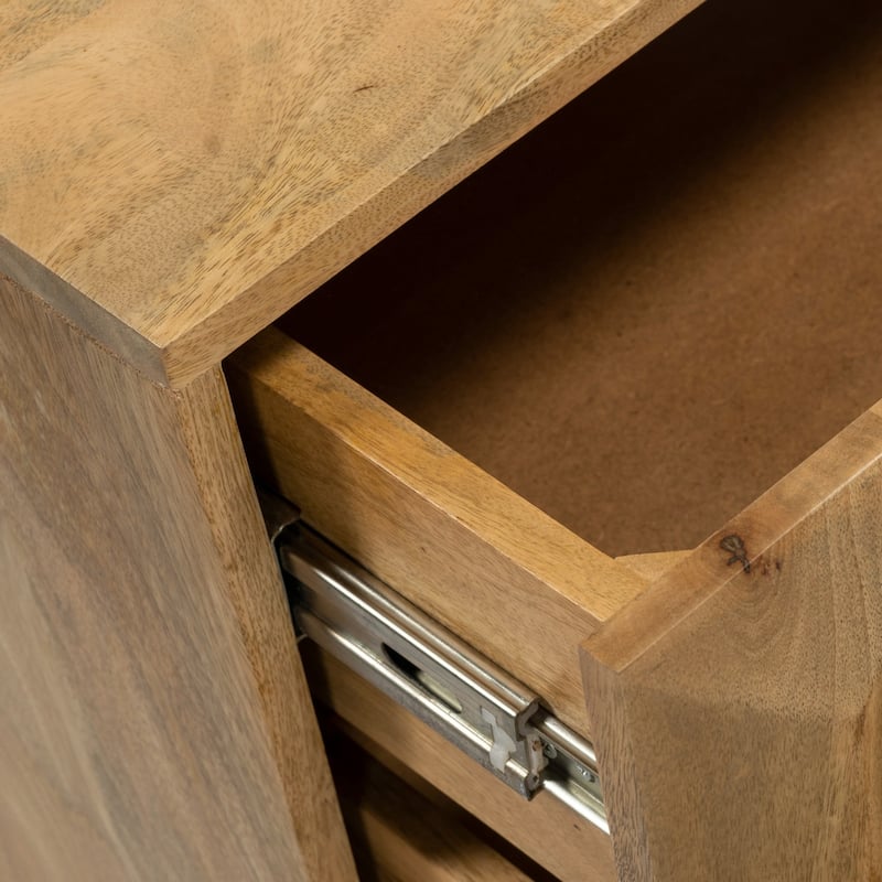 Poly & Bark Mango Wood Laso Nightstand