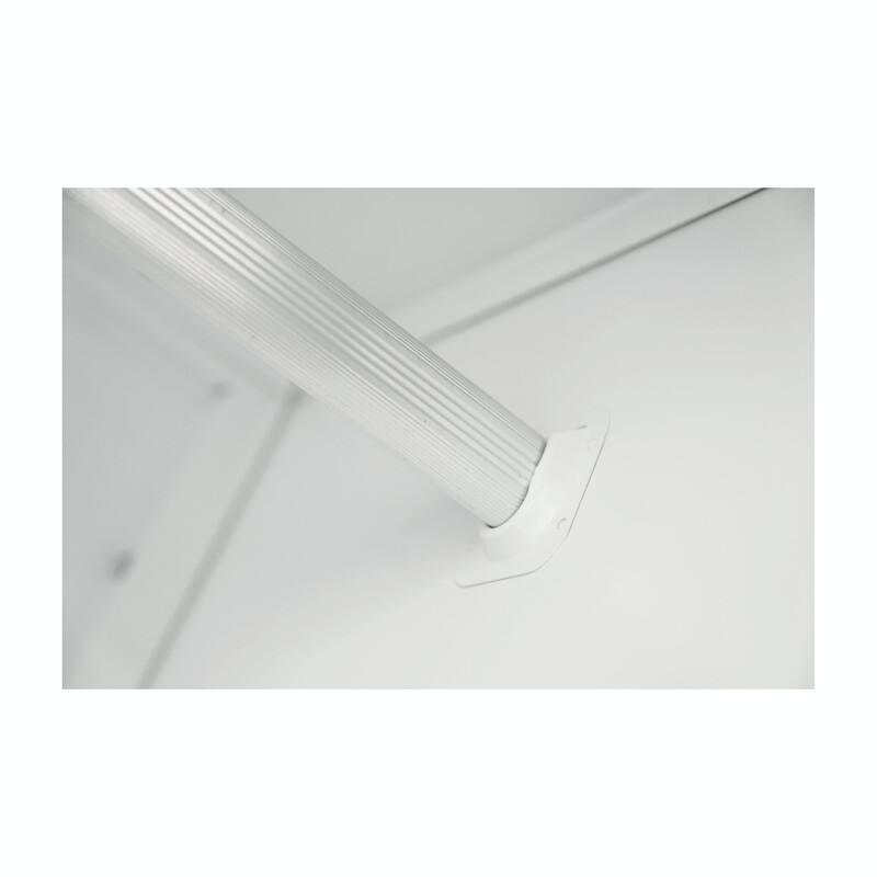 60" Tall Metal Wardrobe Cabinet - 2-Door Closet with Hanging Rod, Shelf, and Drawer