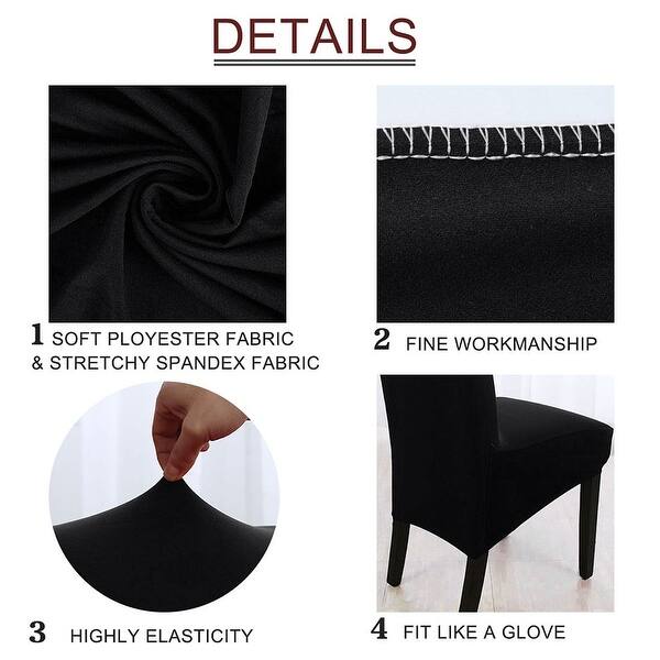 Shop High Back Chair Slipcover Spandex Long Back Dining Chair Seat