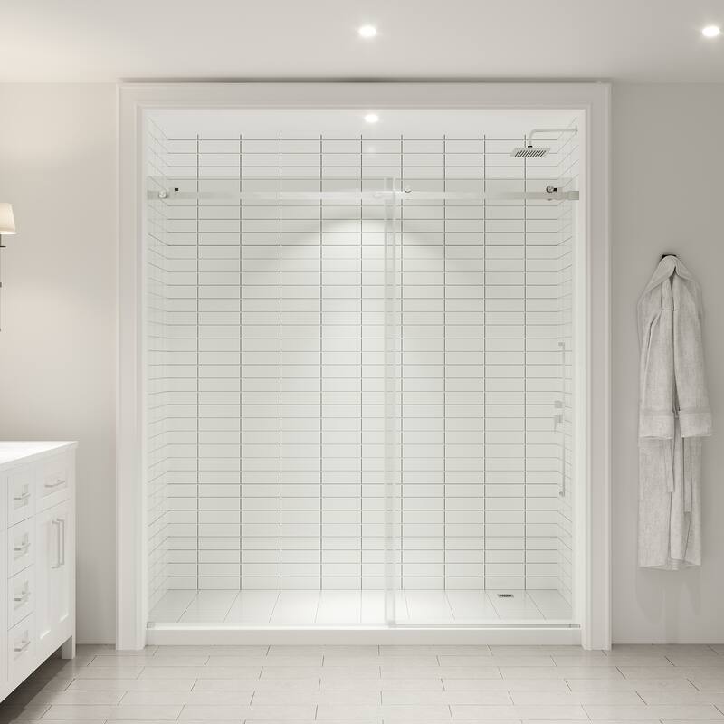Selby Frameless Sliding Clear Alcove Shower Door