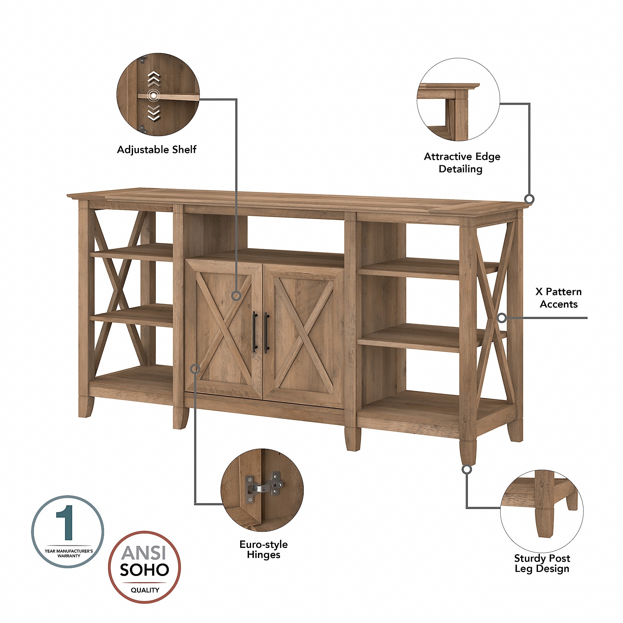 The gray barn tall tv stand with set deals of 2 bookcases