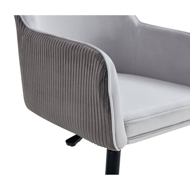 Modern Wheelless Office Chair Home Office Upholstered Chair with Metal Legs, for Bedroom Reception Room Living Room