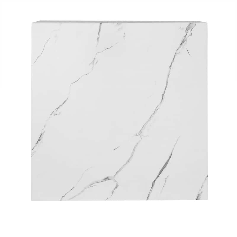 Darcy Faux Marble Square End Table by iNSPIRE Q Bold