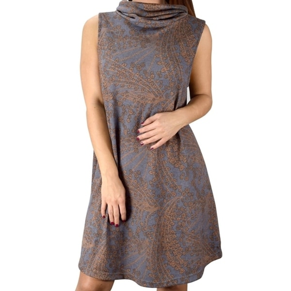 sweater dress cowl neck