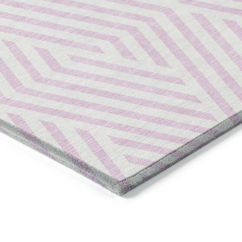 Alnafi Abstract Shapes Weather Resistant Classic Meets Modern Outdoor Rug