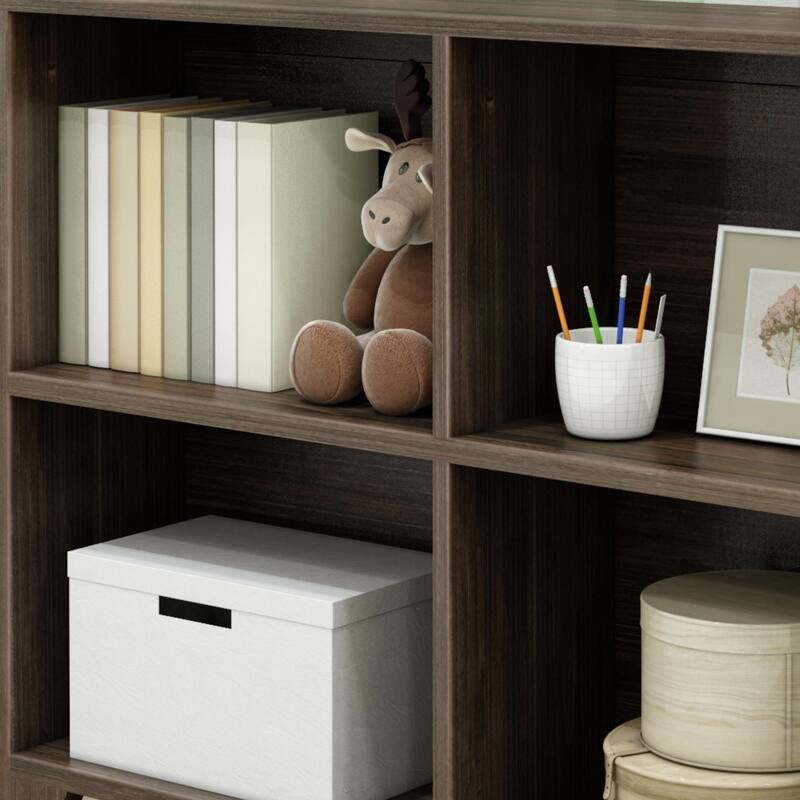 Max and Lily Farmhouse 4-Shelf Bookcase