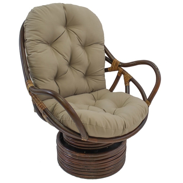 48 inch by 24 inch Twill Indoor Seat Back Rocker Cushion Cushion