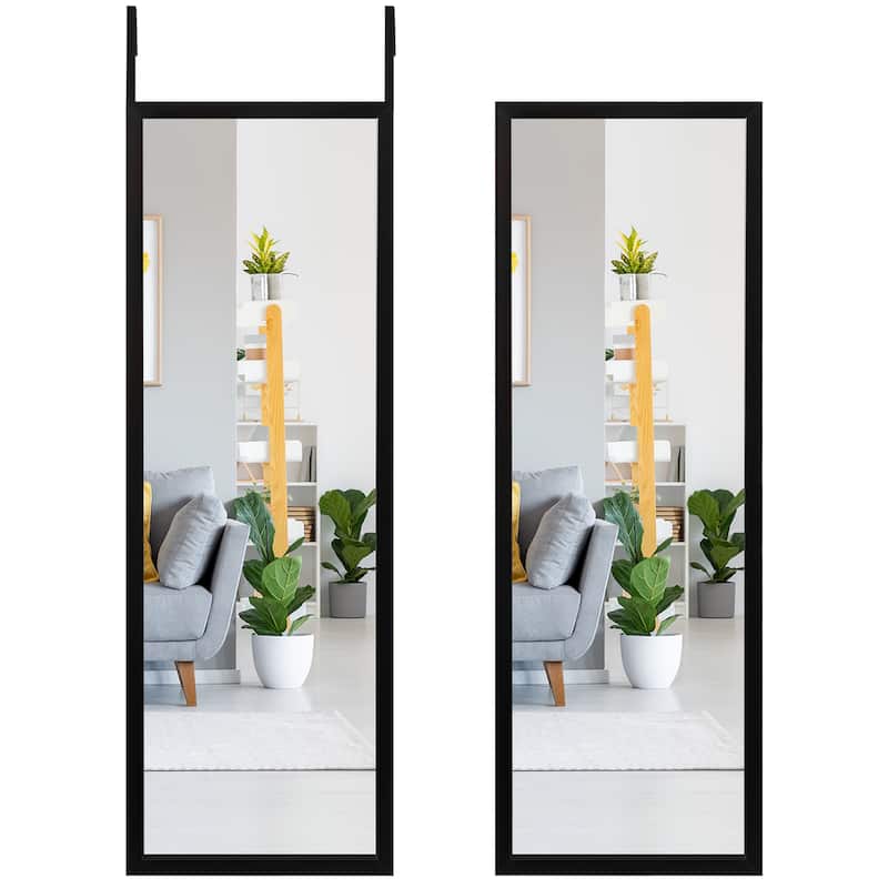 Costway Door Wall Mounted Mirror Full Length Hanging Mirror Bedroom - See Details