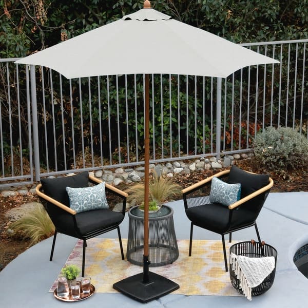 astella patio umbrella 11' Designer while the polyester fabric is fade California Umbrella SDAU908-900-56000 Champagne/Sunbrella/Dolce Mango