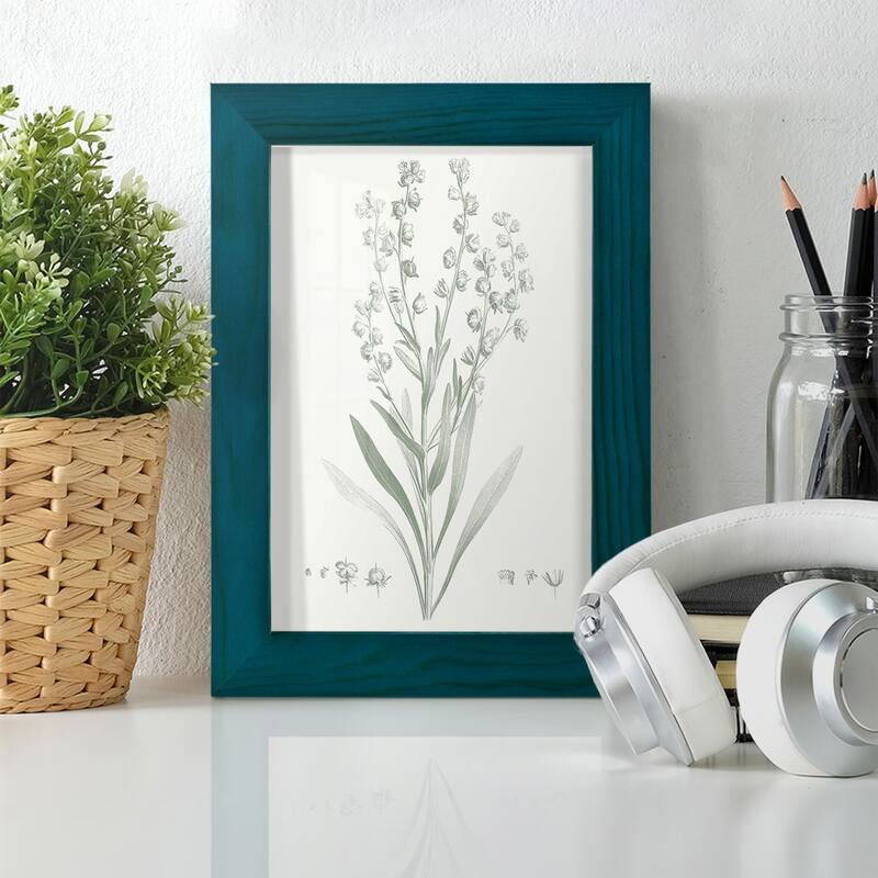 Botanical Study in Sage I -Framed Print w/glass-Cherry Red